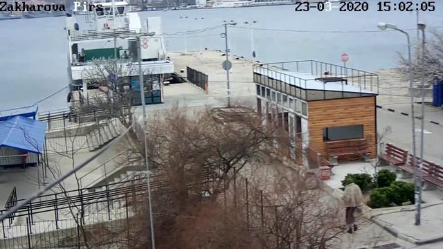 площадь Захарова, пирс.23 марта 2020 года