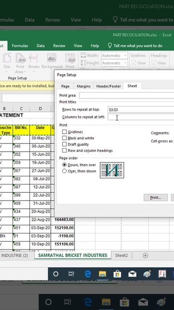 How To Set Heading In All Pages In Excel Sheet #shorts #short