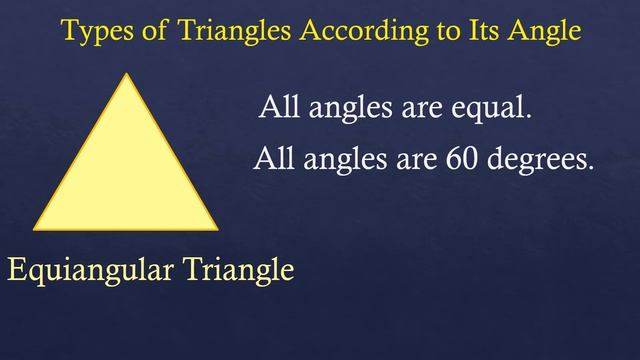 Types Of Triangles According To Sides And Angles