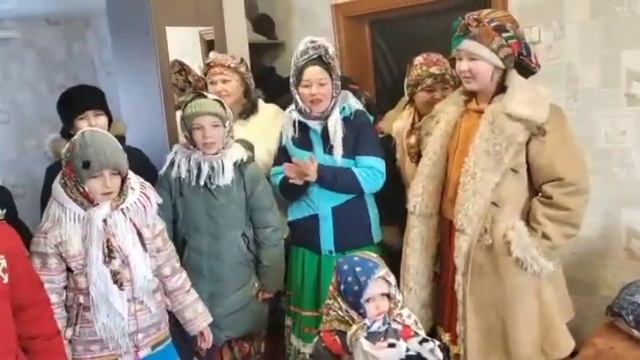 Устьуглинские друзья за 1000 км. от Чикоя Христа славят.