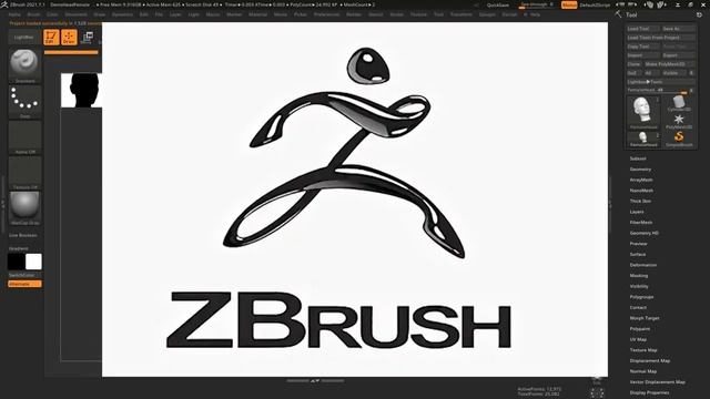 3D Zbrush быстрое обучение\гайд. Навигация. Вращение, перемещение по экрану, зум, сравнять вид Xyz