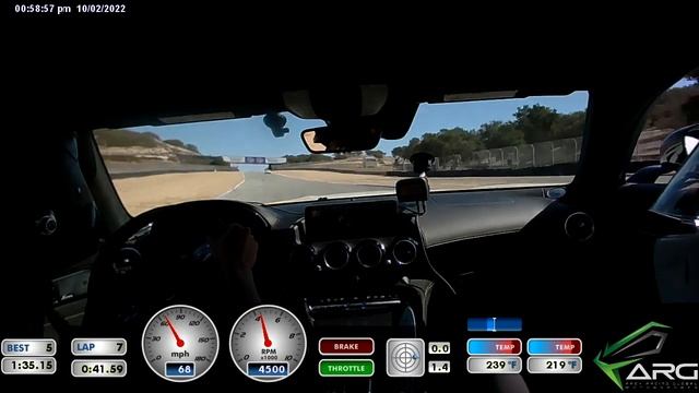 Pro Racing Driver Edgar Lau AMG GTR Pro Laguna Seca 1:34.82