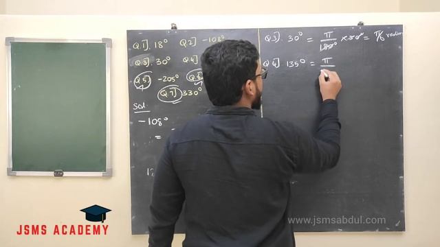 Basic Mathematics | Radian To Degree Conversion | +1 TN Maths | JSMS Abdul