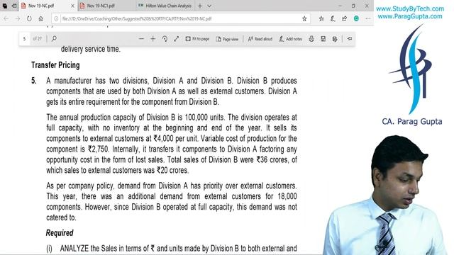 Parag Gupta | CA Final RTP Nov'19 | SCMPE | CA Online Classes