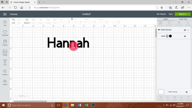 How To Seperate Letters & Weld | Cricut Design Space | Hey Crafty Hannah Sue