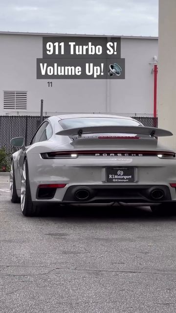 Porsche 911 Turbo S With Insane Whistle Exhaust! #shorts #porsche