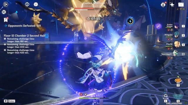 Childe International/ Sucrose Taser Floor 12 Spiral Abyss 9 Stars 2.5 - Genshin Impact