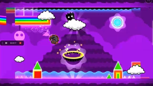 Playing Geometry Dash Breeze