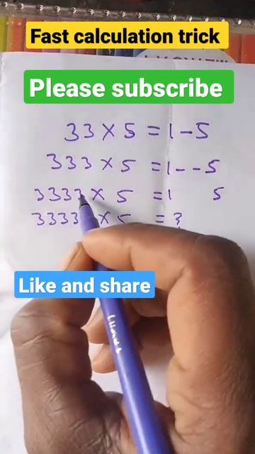 Fast Calculation Trick|| #shorts #ytshorts #mathstrick #viralvideo #youtubeshorts #calculationFast