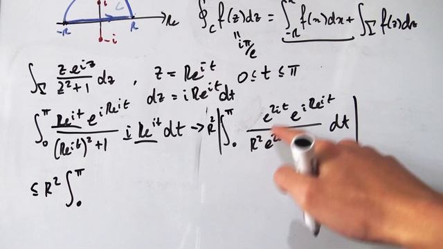 Complex Analysis: Integral Of Xsin(x)/(x^2+1) Using Contour Integration