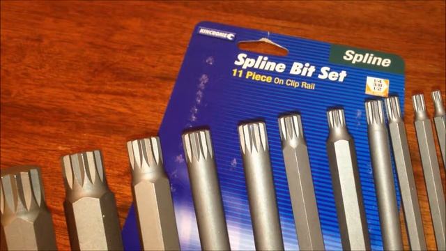 Kingcrome 11 Piece Spline Bit Set