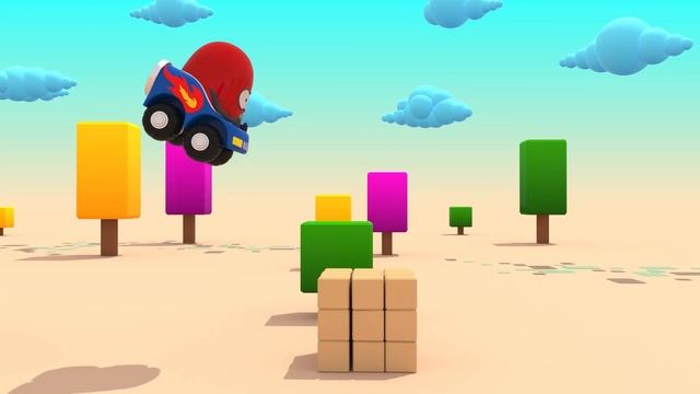 Spider Car  - Jump Springboards  | Cartoon For Kids