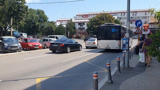(Constanța) Autobuzul Isuzu Citiport 12 Hyper Pe Linia 100M.