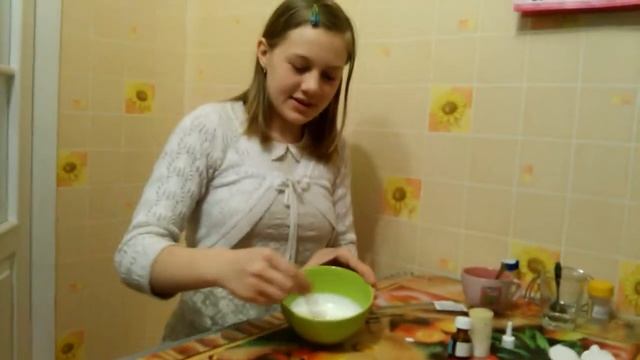 Делаю лизун 1 часть( без тетрапората натрия)