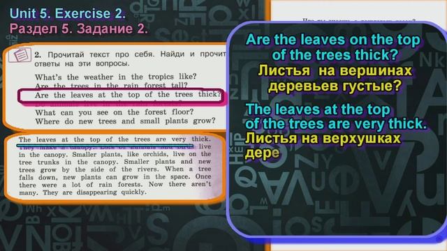 2 задание. 5 раздел 4 класс учебник Вербицкая  Английский
