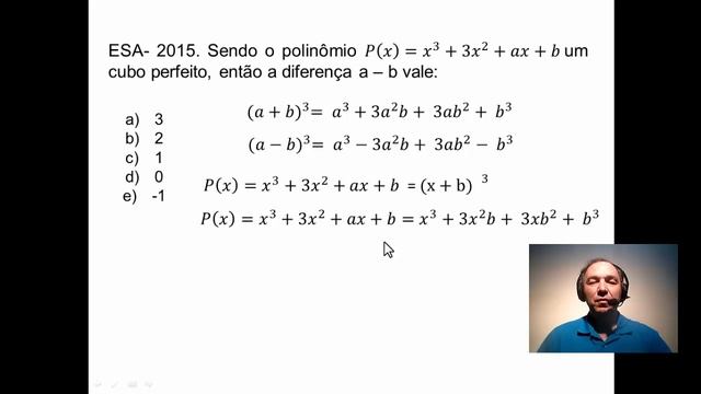 ESA - Comentários 01 - Questões De Matemática