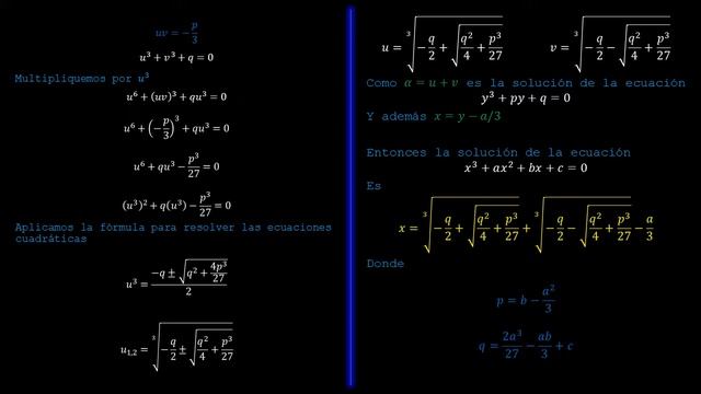 ECUACIONES CUBICAS Y CUARTICAS