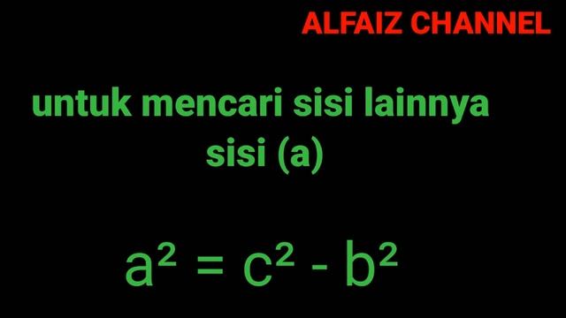 Rumus Teorema Pythagoras Kelas 8 #alfaiz Channel