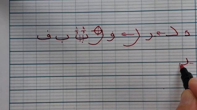 Учимся писать Арабские буквы нун