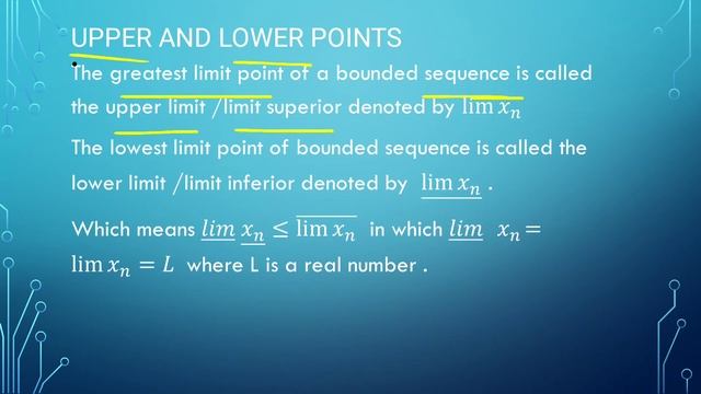 Bolzano Weirstrass Theorem