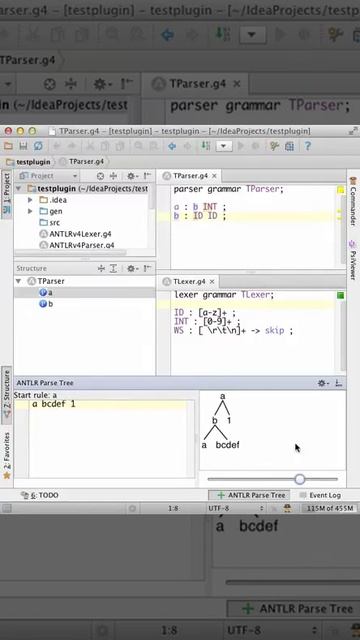 Intellij Antlrv4 Live Preview