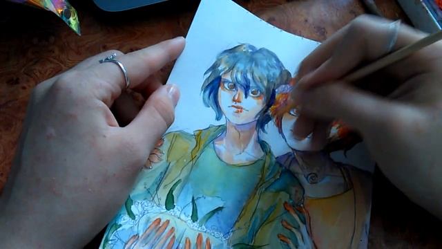 Watercolor Speedpaint | Подарок для Nira Black
