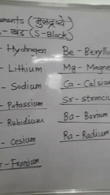 S-BLOCK ELEMENTS OF MODERN PERIODIC TABLE || 10TH SCIENCE STATE BOARD