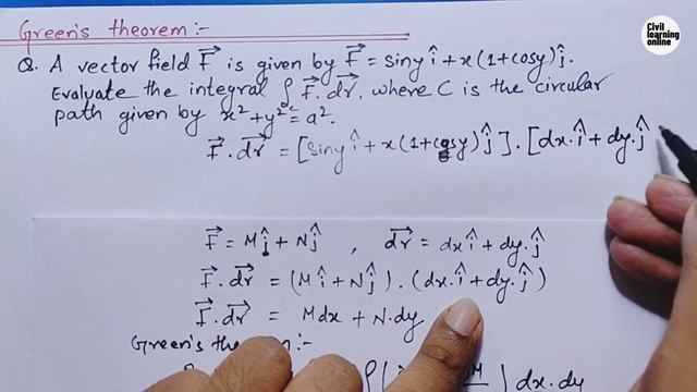 Vector Calculus - Green's Theorem