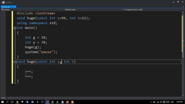 Constant Arguments - C++ Programming