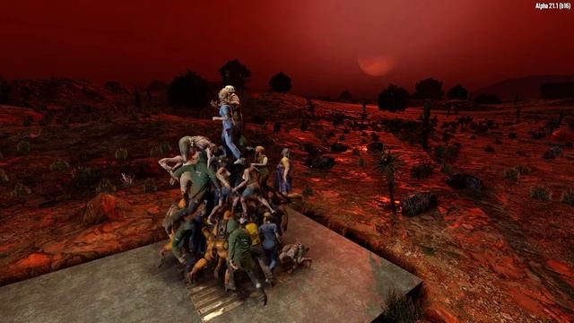 Блоки - невидимки, летающие строения ｜ 7 Days To Die [Russian][A21]