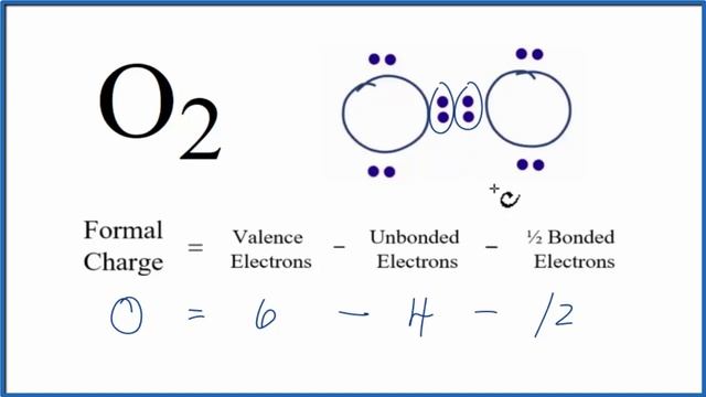 How To Calculate The Formal Charges For O2 (Oxygen Gas )