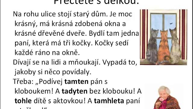 Урок чешского языка онлайн часть 2