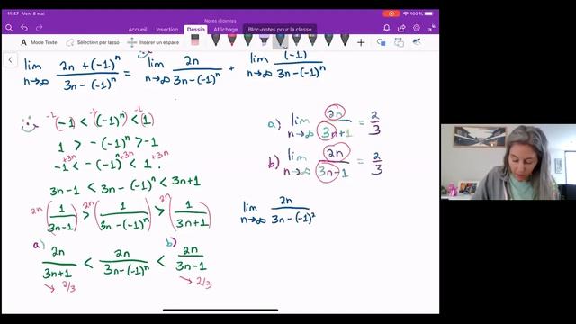 Sequences: Using The Squeeze Theorem On (-1)^n