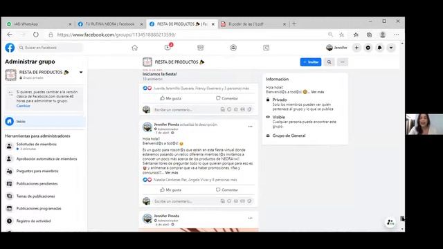 Entrenamiento Fiestas En Facebook Con Jennifer Pineda (22/Oct/20)