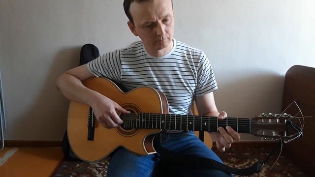 Ольховая серёжка. Семиструнная гитара