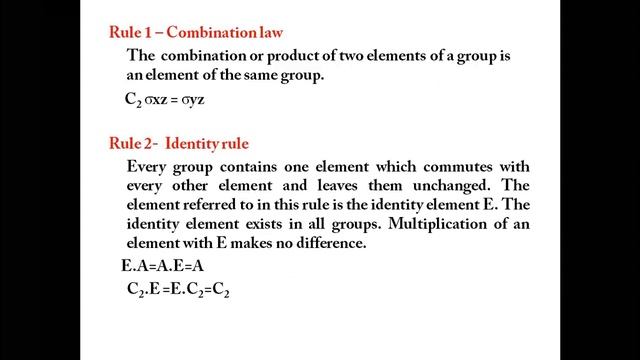 Group Multiplication Table Of C2v Point Group  (Malayalam)
