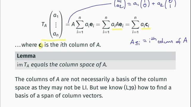 L43: Kernel And Image Calculations