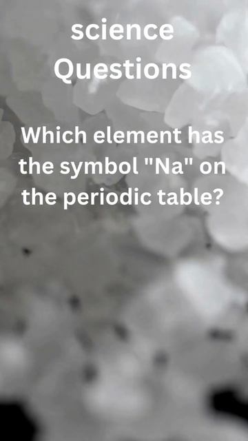 Science Questions: What's  The Symbol 