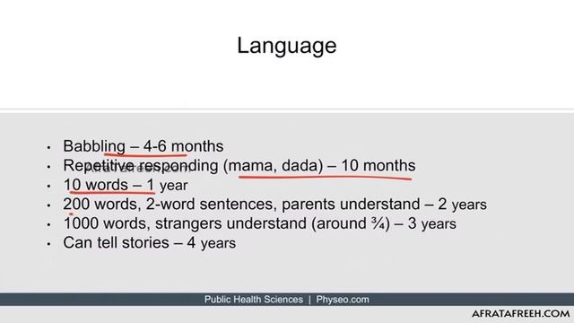 Vi  Developmental Milestones