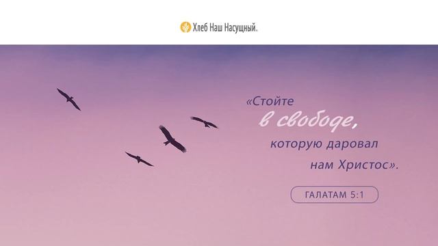 Жизнь в свободе | Ежедневное христианское чтение | 19   июня 2023