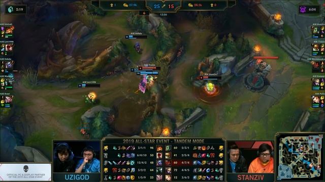 Tandem Mode Show Match (ft. Uzi, Tian, GoDlike, Stanley) | Day 3 2019 LoL All Star Event