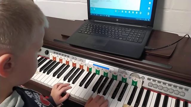 Учимся читать ноты с программой Софт Моцарт, Денис, 7 лет