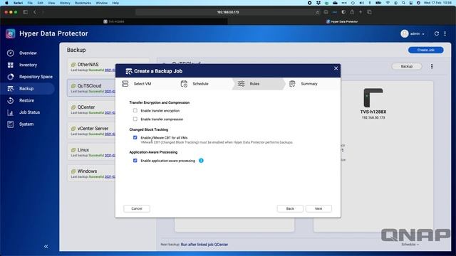 Backup VMware ESXi 7 on your QNAP NAS using Hyper Data Protector