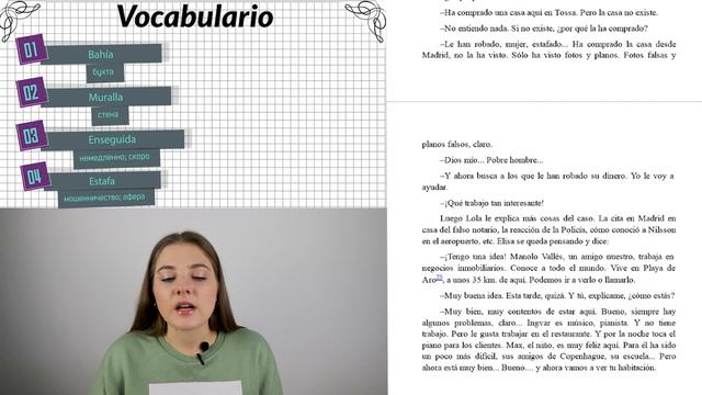 Чтение на испанском Vacasiones al sol parte 10