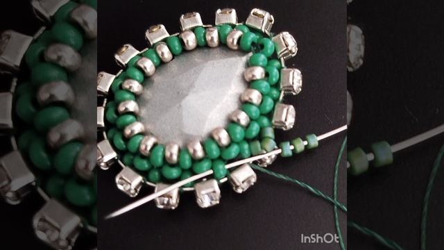 Оплетение капли 13*18 мм бисером