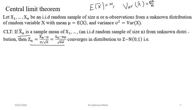 L35 Law Of Large Numbers And CLT