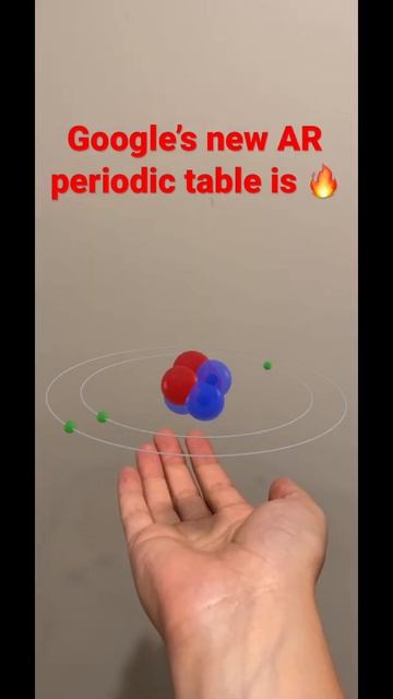 Google’s New AR Interactive Periodic Table! #shorts #google #shortsvideo
