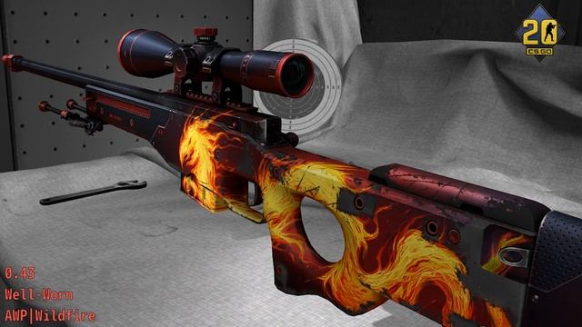AWP Дикое пламя | Износ Скина | #CSGO