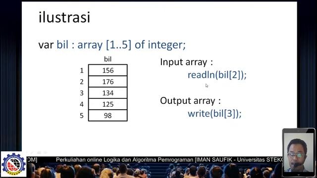 Array/Larik Dalam Pascal, Kuliah Komputer Semarang