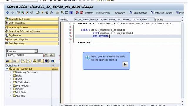 SAP ABAP : How To Find And Implement  New BAdI Menu Exits